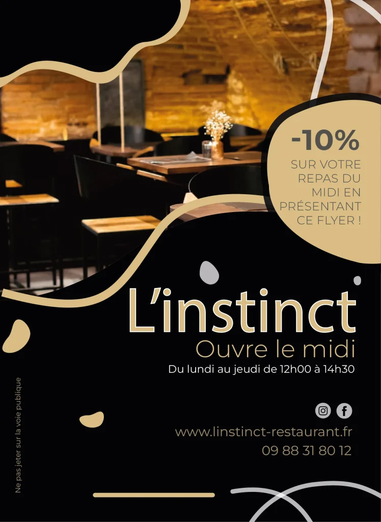 Création de flyer professionnel pour restaurant – design graphique